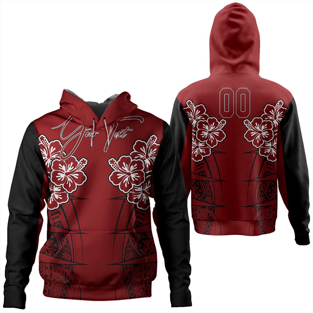 Polynesian Hoodie Custom Hawaii Spearhead Hibiscus Polynesian Hoodie LT10