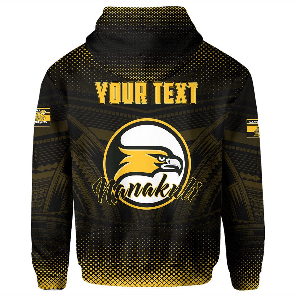 Polynesian Hoodie Custom Hawaii Class Of Nanakuli Golden Hawks Hoodie LT10