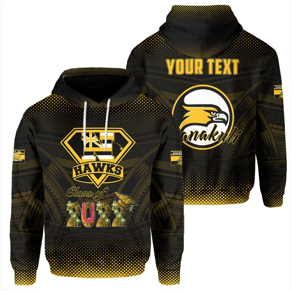 Polynesian Hoodie Custom Hawaii Class Of Nanakuli Golden Hawks Hoodie LT10