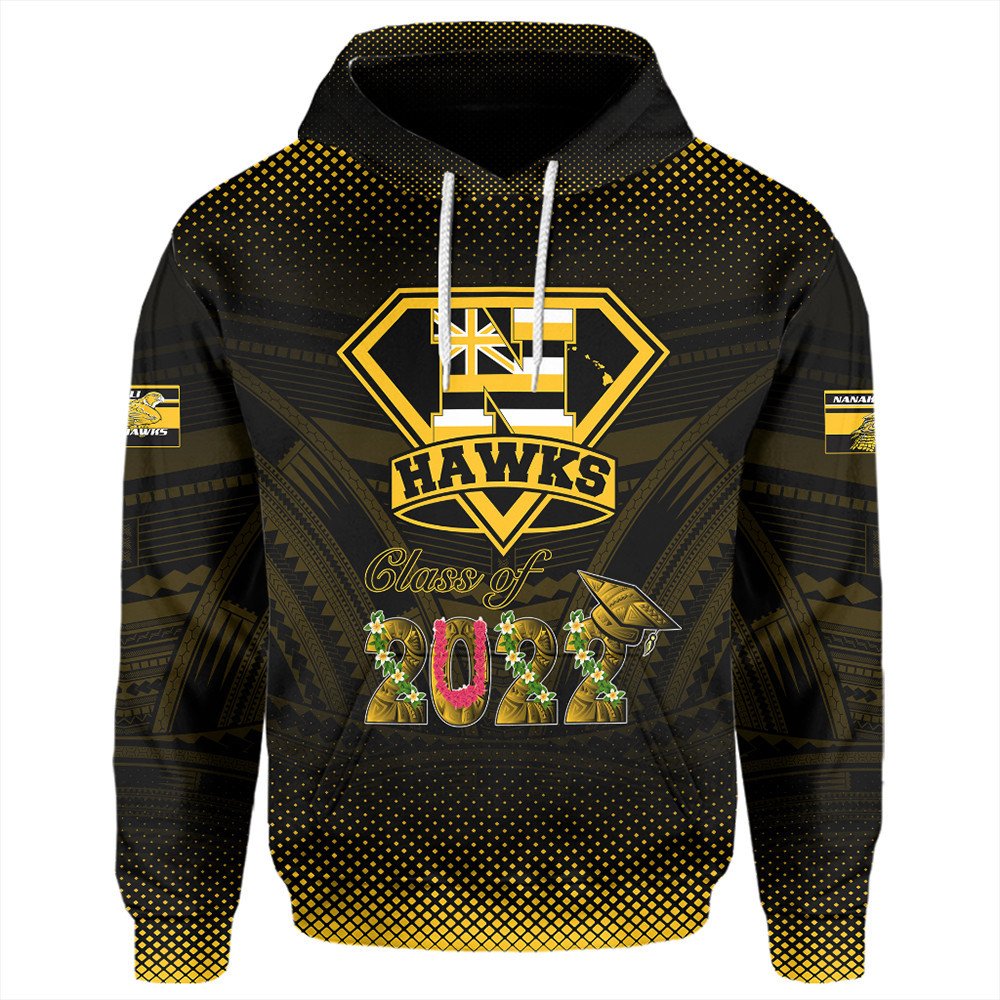 Polynesian Hoodie Custom Hawaii Class Of Nanakuli Golden Hawks Hoodie LT10