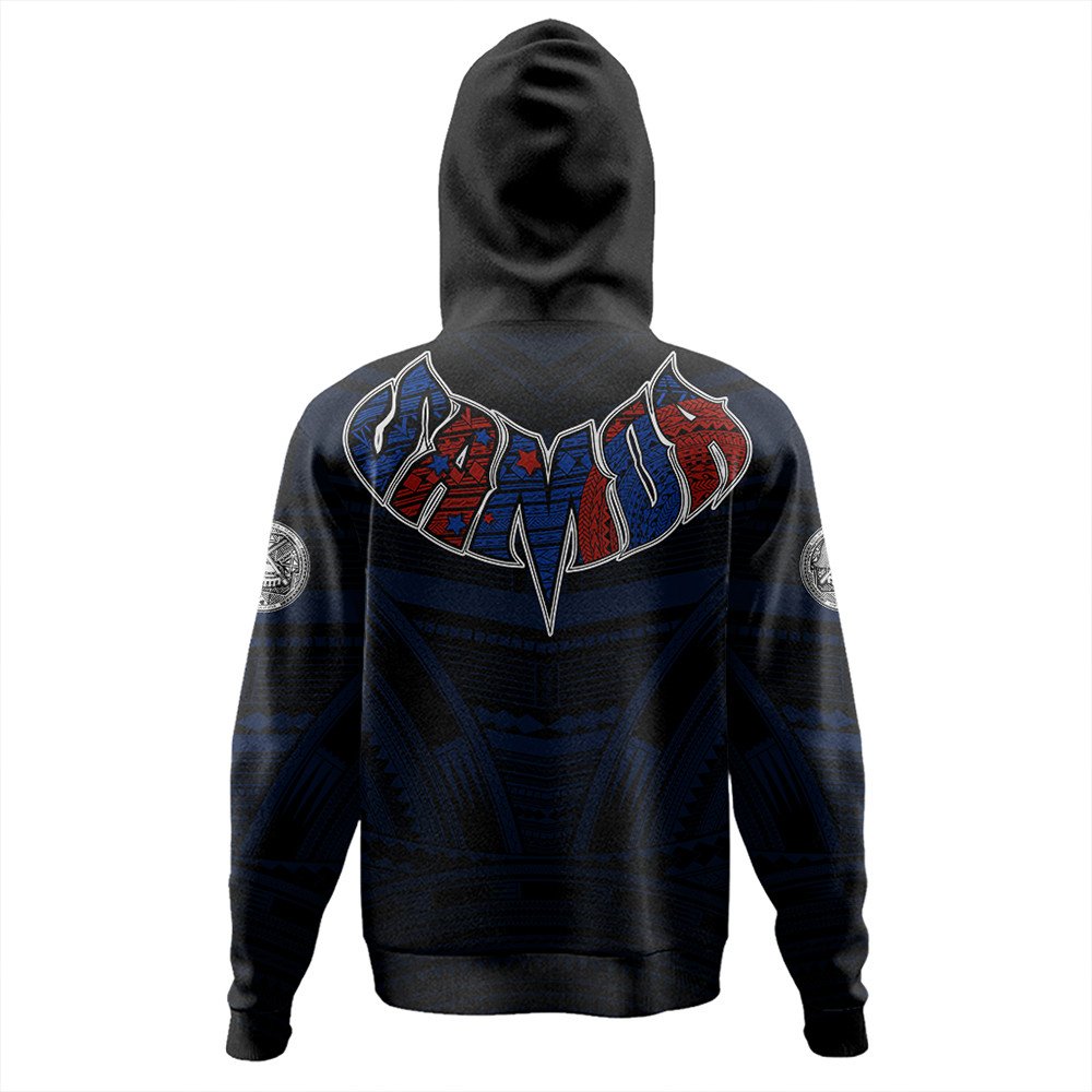 Polynesian Hoodie American Samoa Forever Zip Hoodie LT10