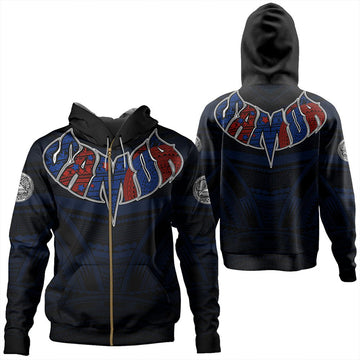 Polynesian Hoodie American Samoa Forever Zip Hoodie LT10