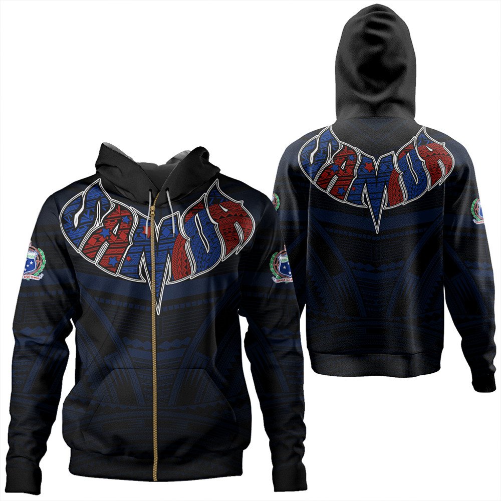 Polynesian Hoodie Samoa Forever Zip Hoodie LT10