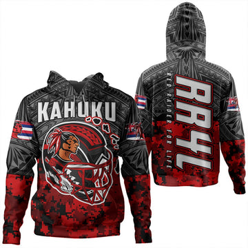 Polynesian Hoodie Red Raider For Life Hoodie LT10