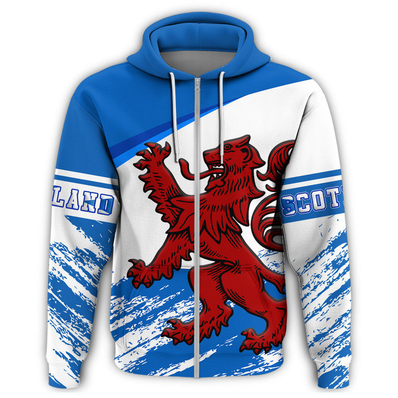 Scotland Lion Style Zip Hoodie RLT12