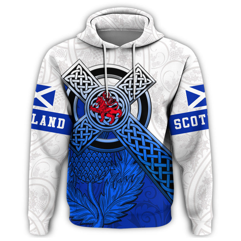 Scotland Pattern Thistle Hoodie RLT12