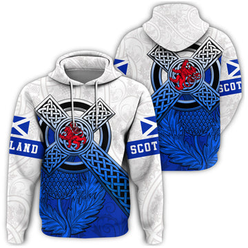 Scotland Pattern Thistle Hoodie RLT12