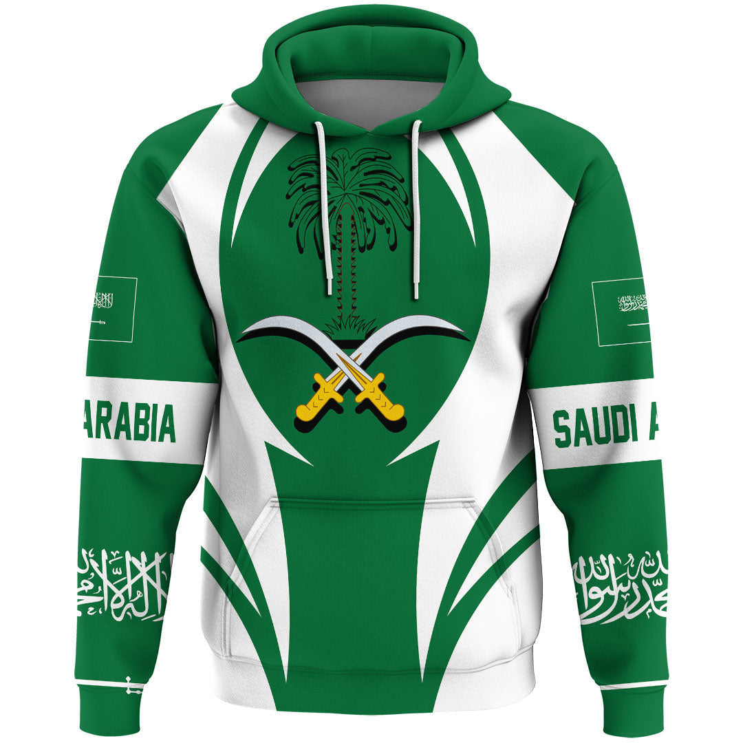 Saudi Arabia Hoodie Action Flag RLT7