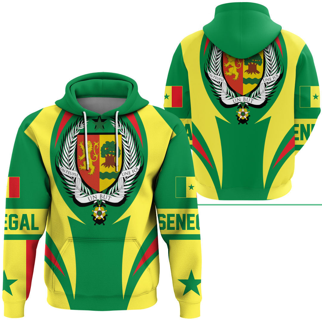 Senegal Hoodie Action Flag RLT7