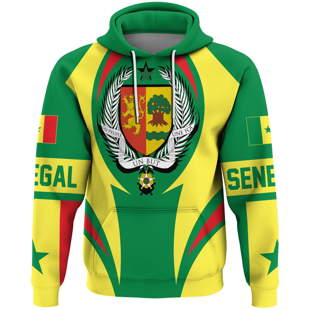 Senegal Hoodie Action Flag RLT7