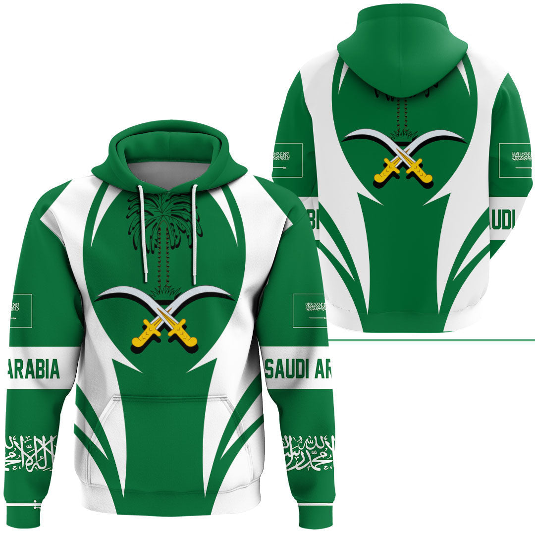 Saudi Arabia Hoodie Action Flag RLT7