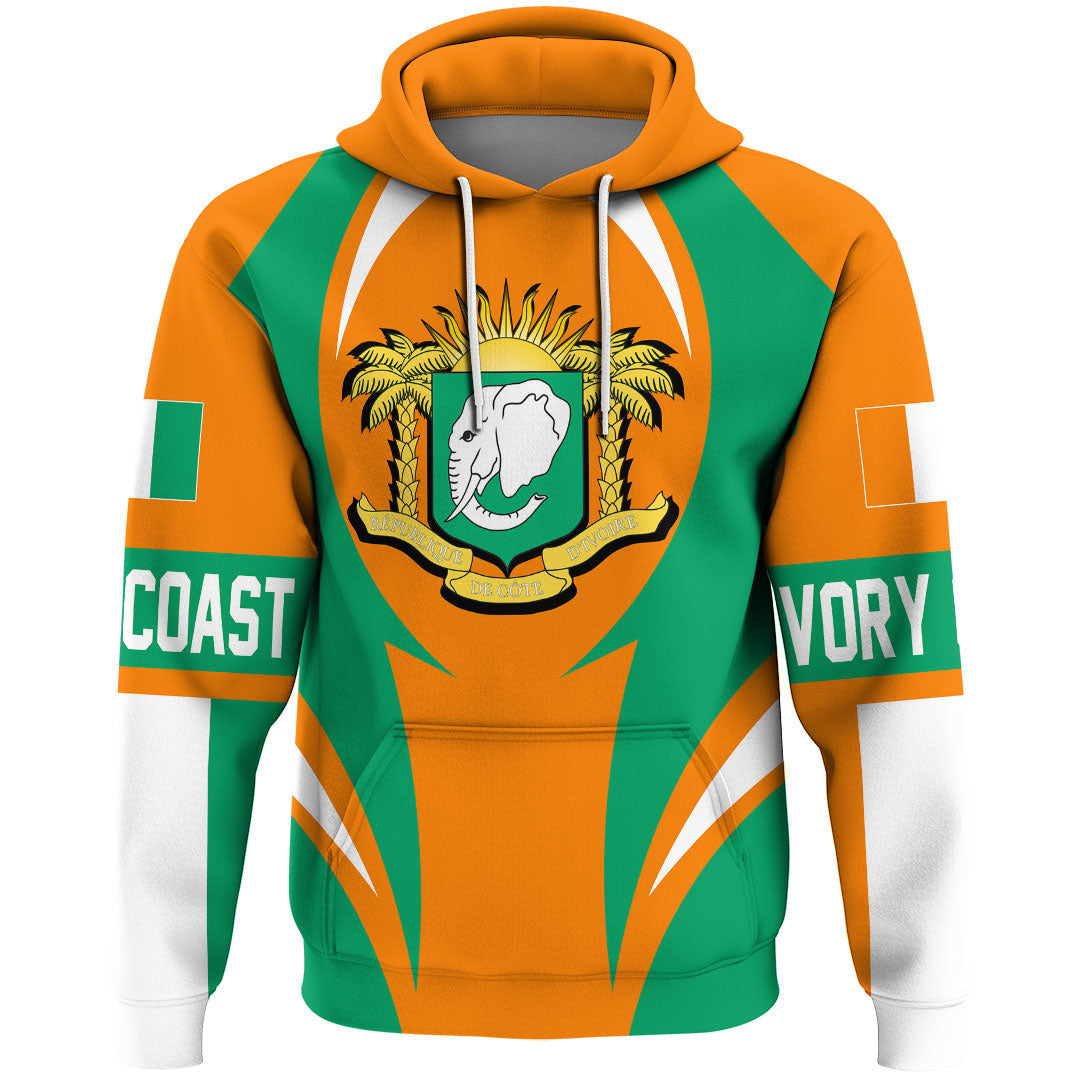 Ivory Coast Hoodie Action Flag RLT7