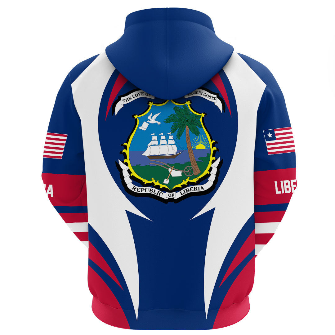 Liberia Hoodie Action Flag RLT7