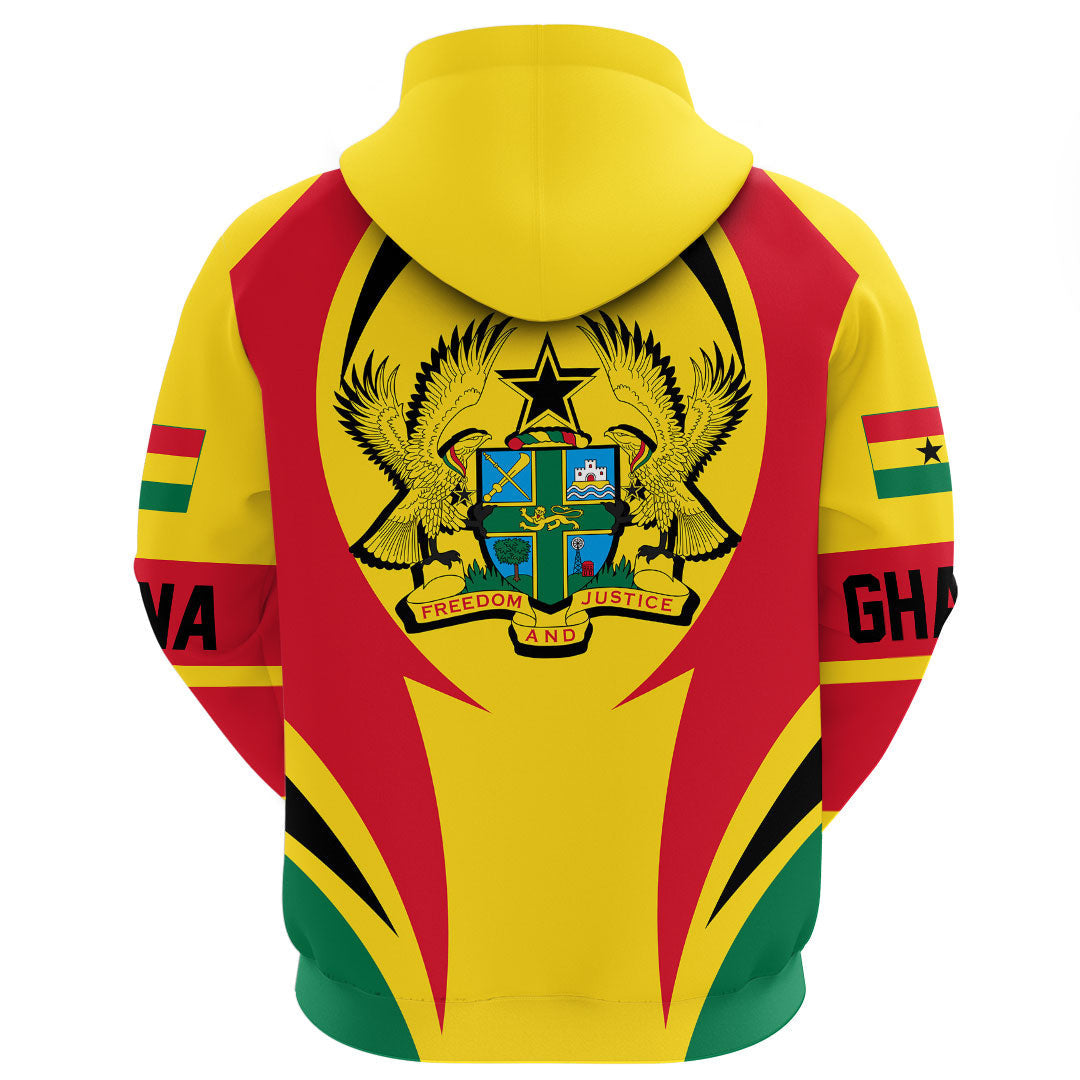 Ghana Hoodie Action Flag RLT7