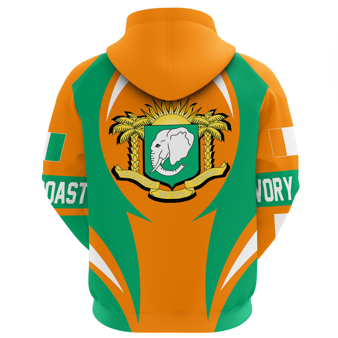 Ivory Coast Hoodie Action Flag RLT7