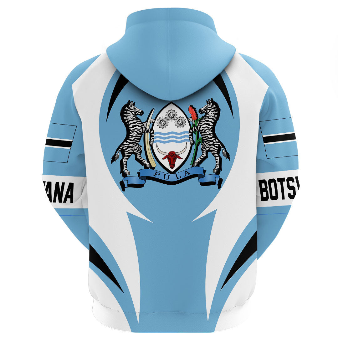 Botswana Hoodie Action Flag RLT7