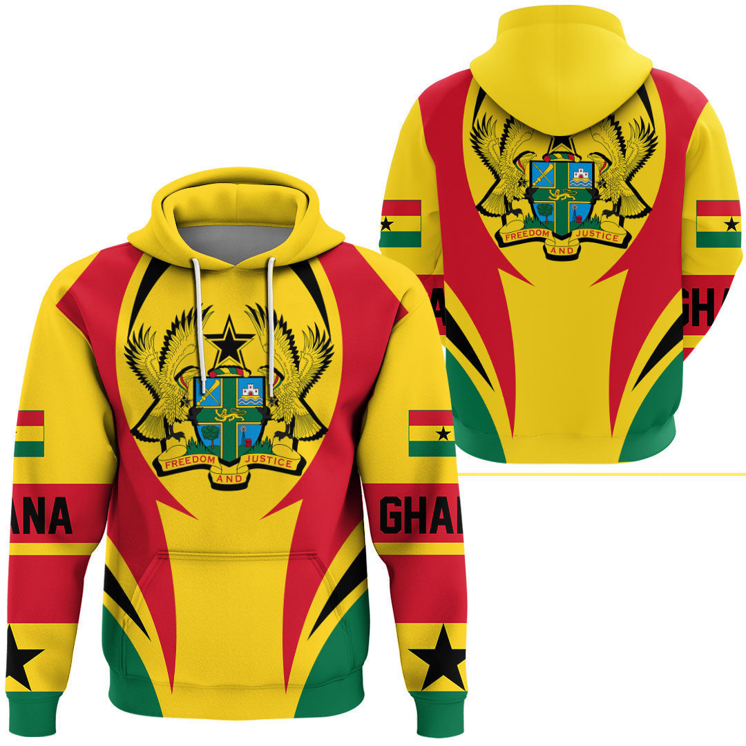 Ghana Hoodie Action Flag RLT7