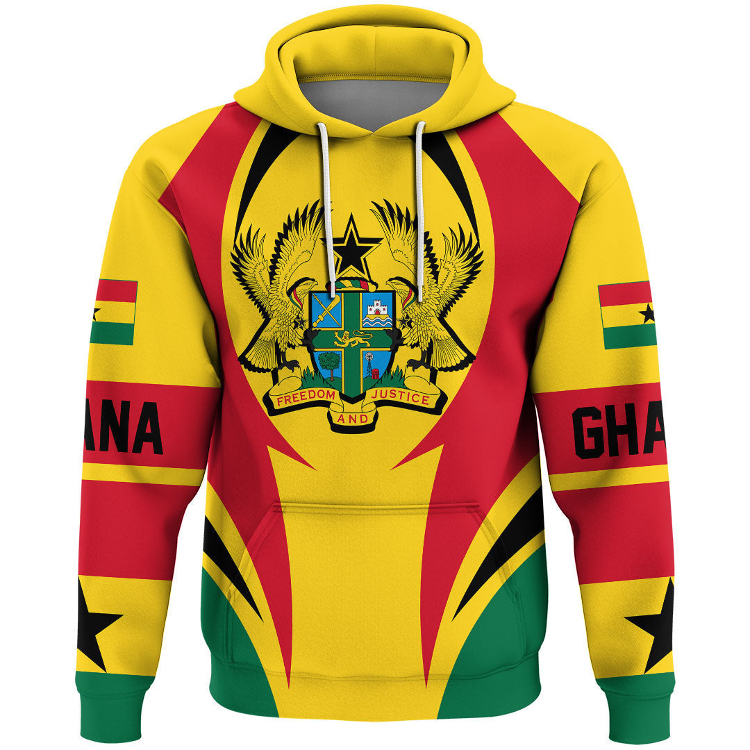 Ghana Hoodie Action Flag RLT7