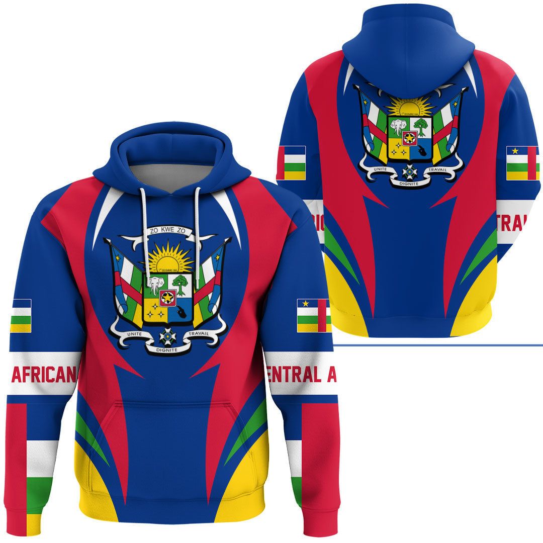 Central Africa Hoodie Action Flag RLT7