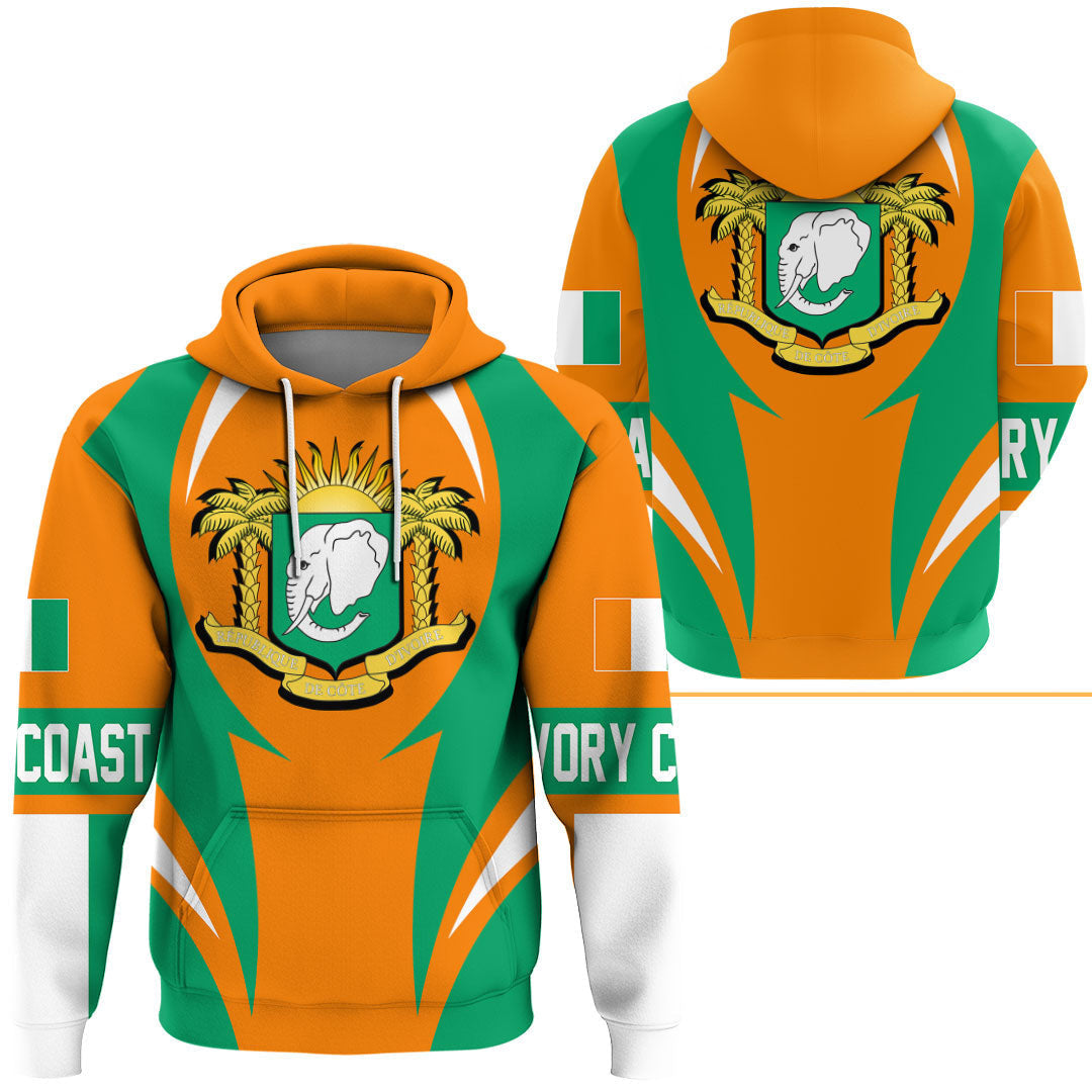 Ivory Coast Hoodie Action Flag RLT7