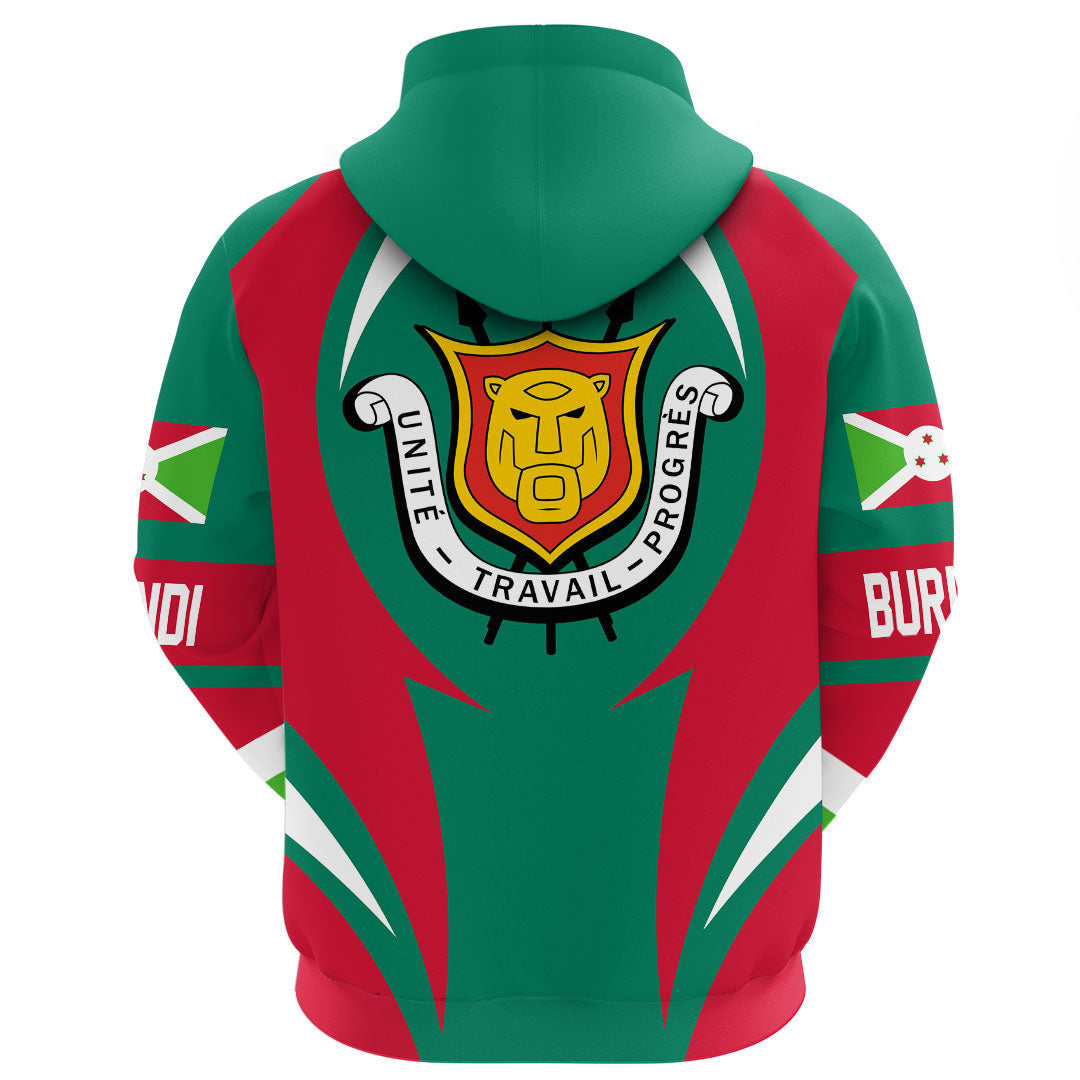 Burundi Hoodie Action Flag RLT7