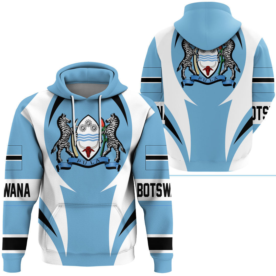 Botswana Hoodie Action Flag RLT7