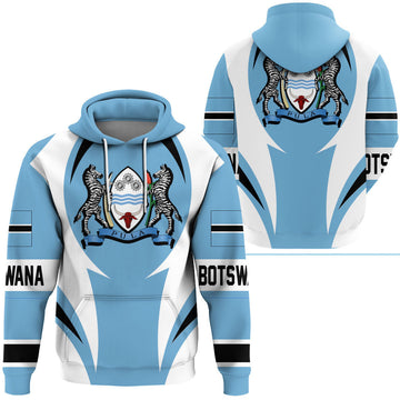 Botswana Hoodie Action Flag RLT7