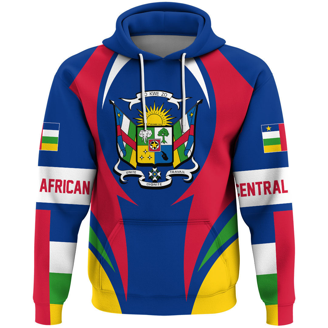 Central Africa Hoodie Action Flag RLT7