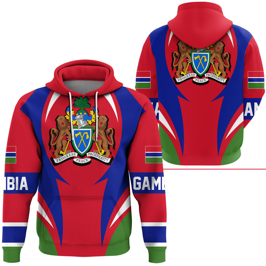 Gambia Hoodie Action Flag RLT7