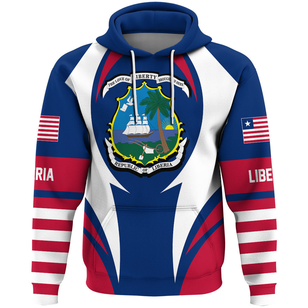 Liberia Hoodie Action Flag RLT7