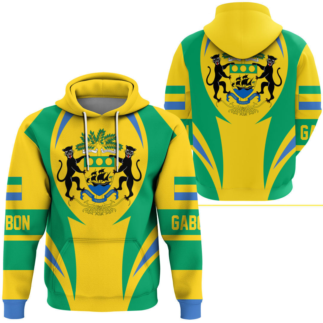Gabon Hoodie Action Flag RLT7