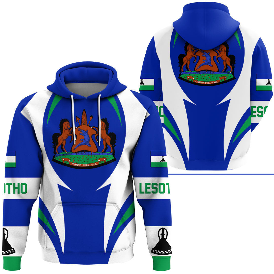 Lesotho Hoodie Action Flag RLT7