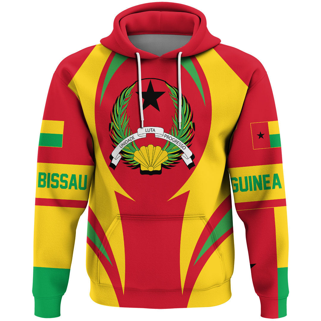Guinea Bissau Hoodie Action Flag RLT7