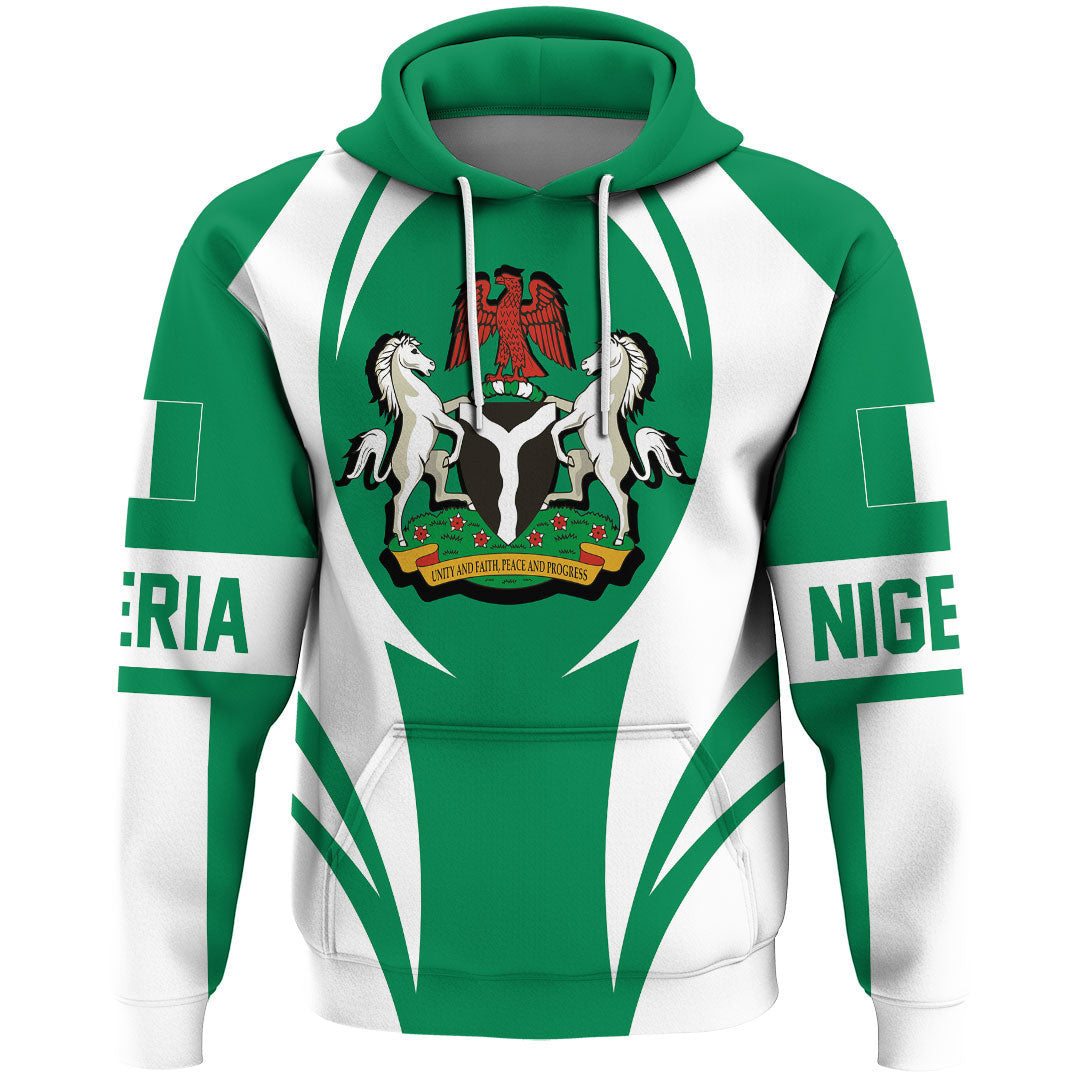 Nigeria Hoodie Action Flag RLT7