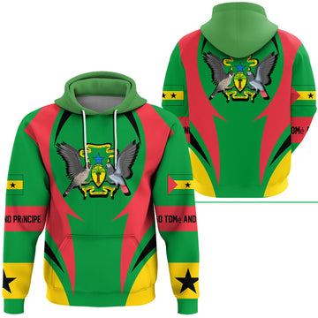 S o Tom and Prncipe Hoodie Action Flag RLT7