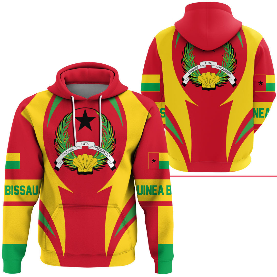 Guinea Bissau Hoodie Action Flag RLT7