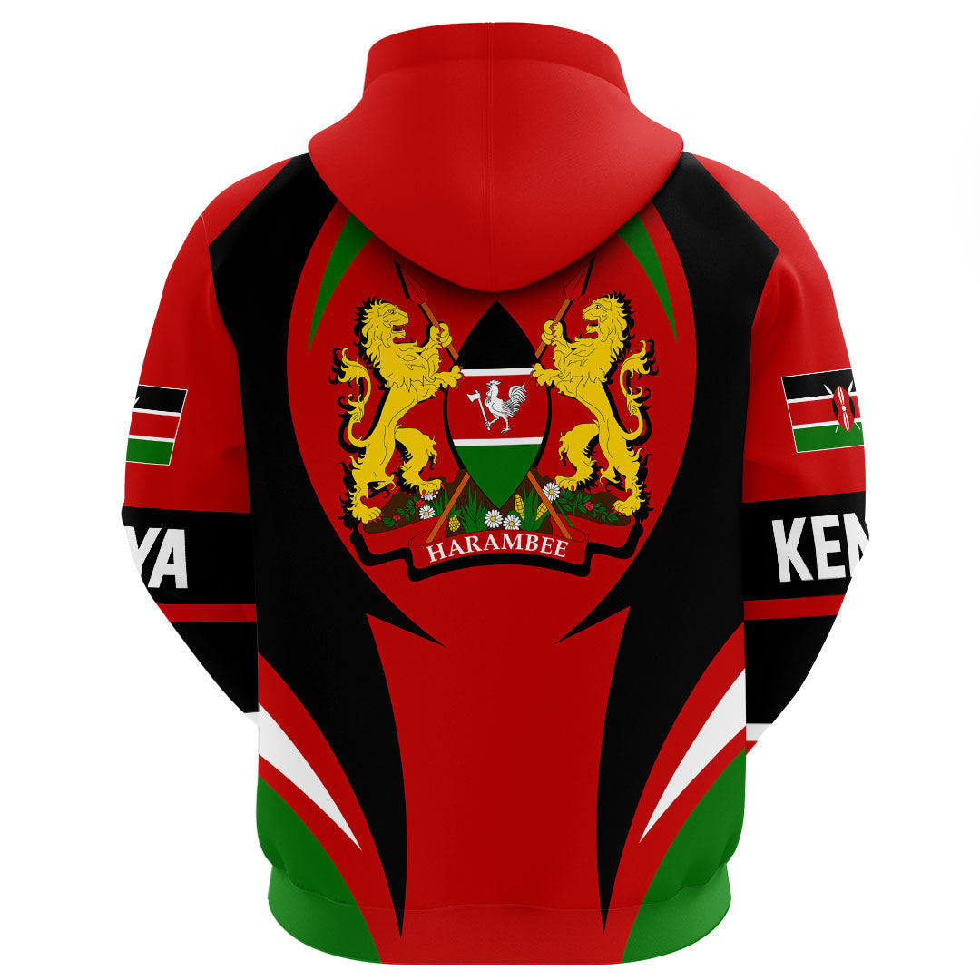 Kenya Hoodie Action Flag RLT7