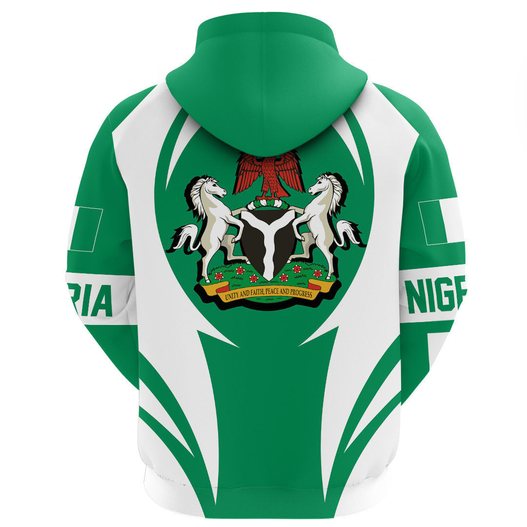 Nigeria Hoodie Action Flag RLT7