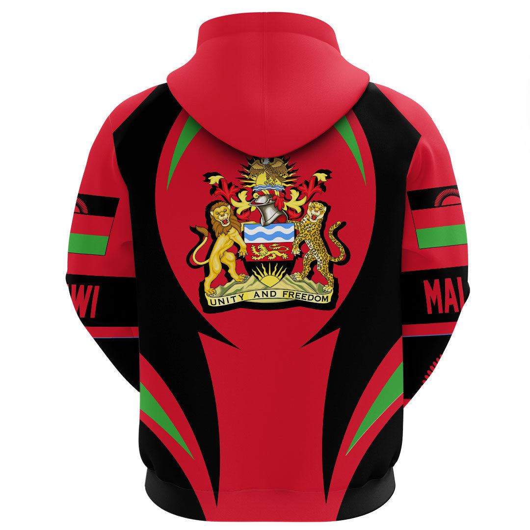 Malawi Hoodie Action Flag RLT7