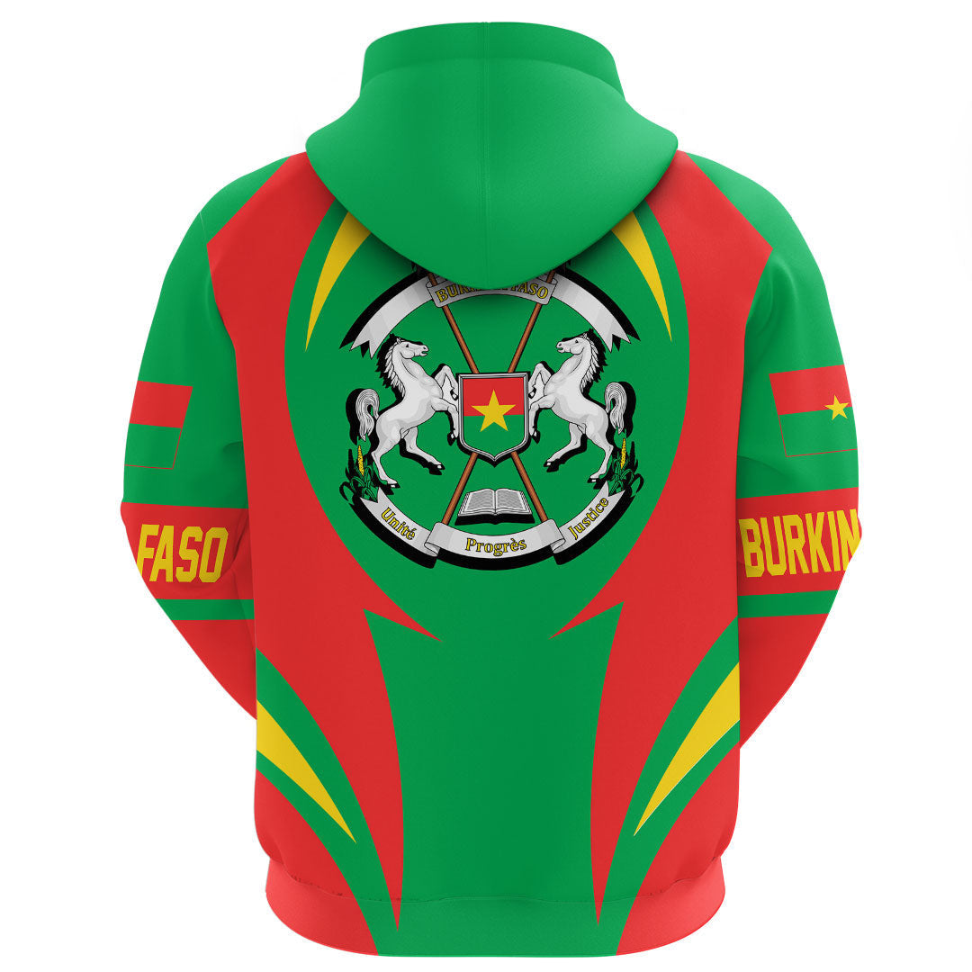 Burkina Faso Hoodie Action Flag RLT7