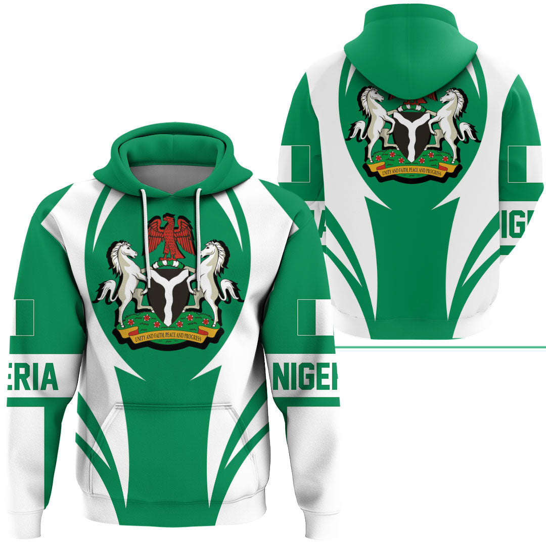 Nigeria Hoodie Action Flag RLT7