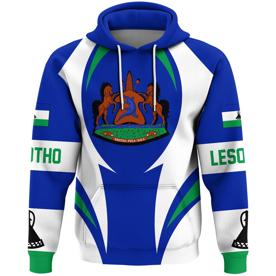 Lesotho Hoodie Action Flag RLT7