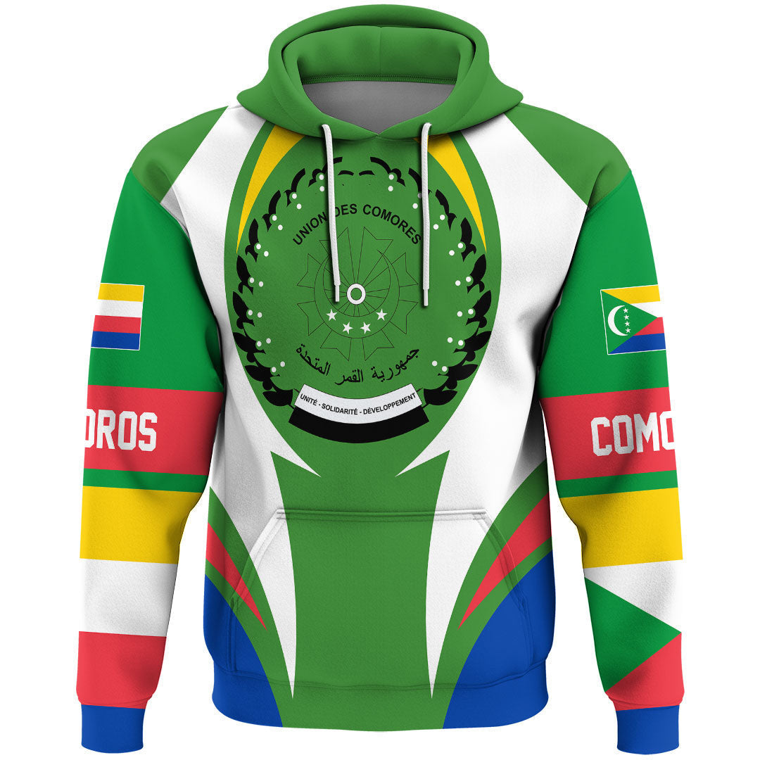 Comoros Hoodie Action Flag RLT7