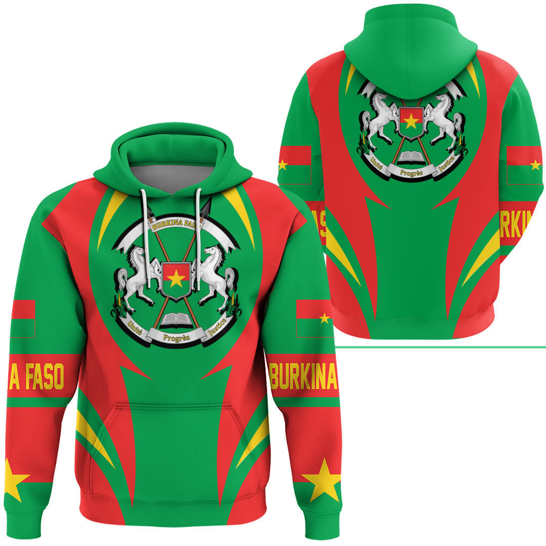 Burkina Faso Hoodie Action Flag RLT7