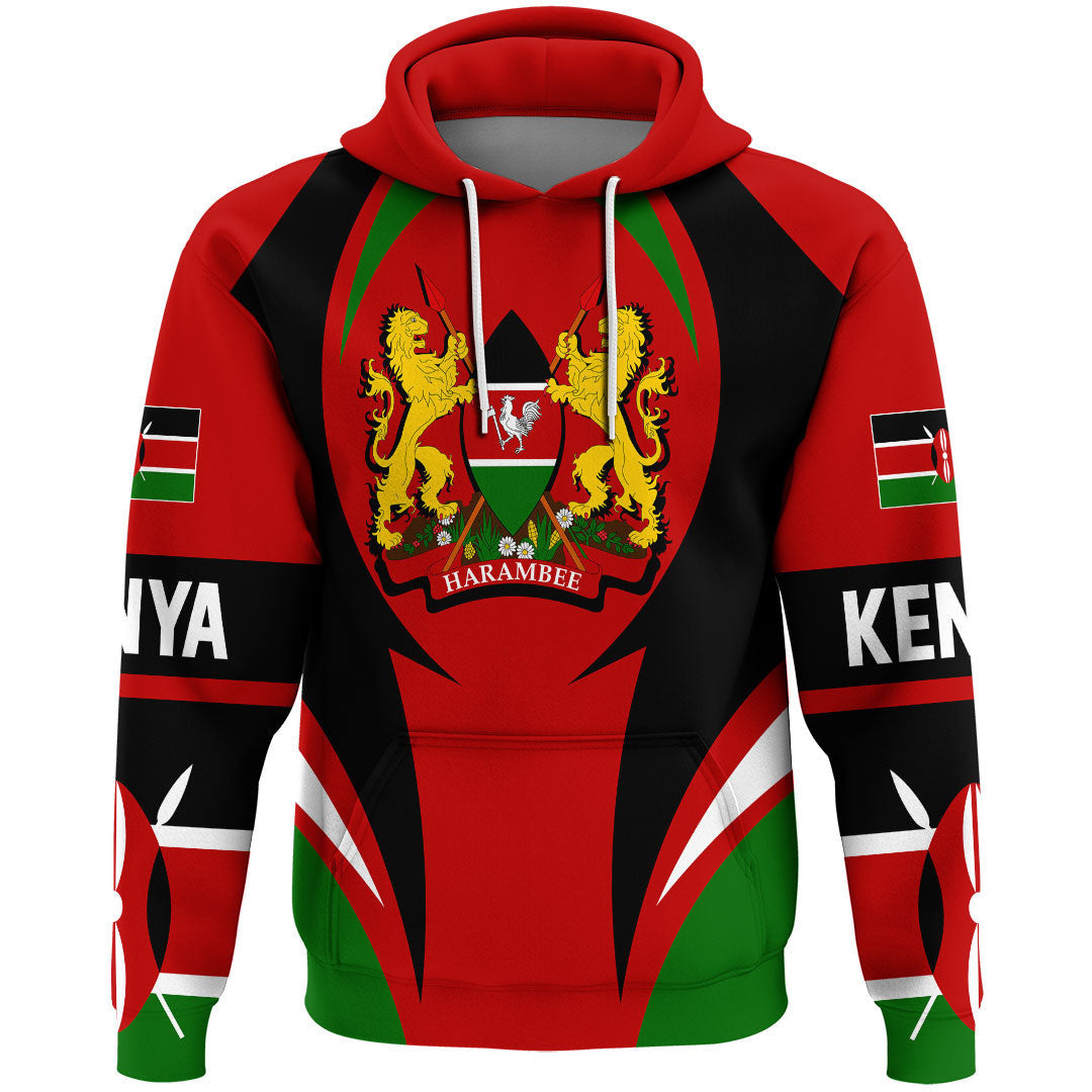 Kenya Hoodie Action Flag RLT7