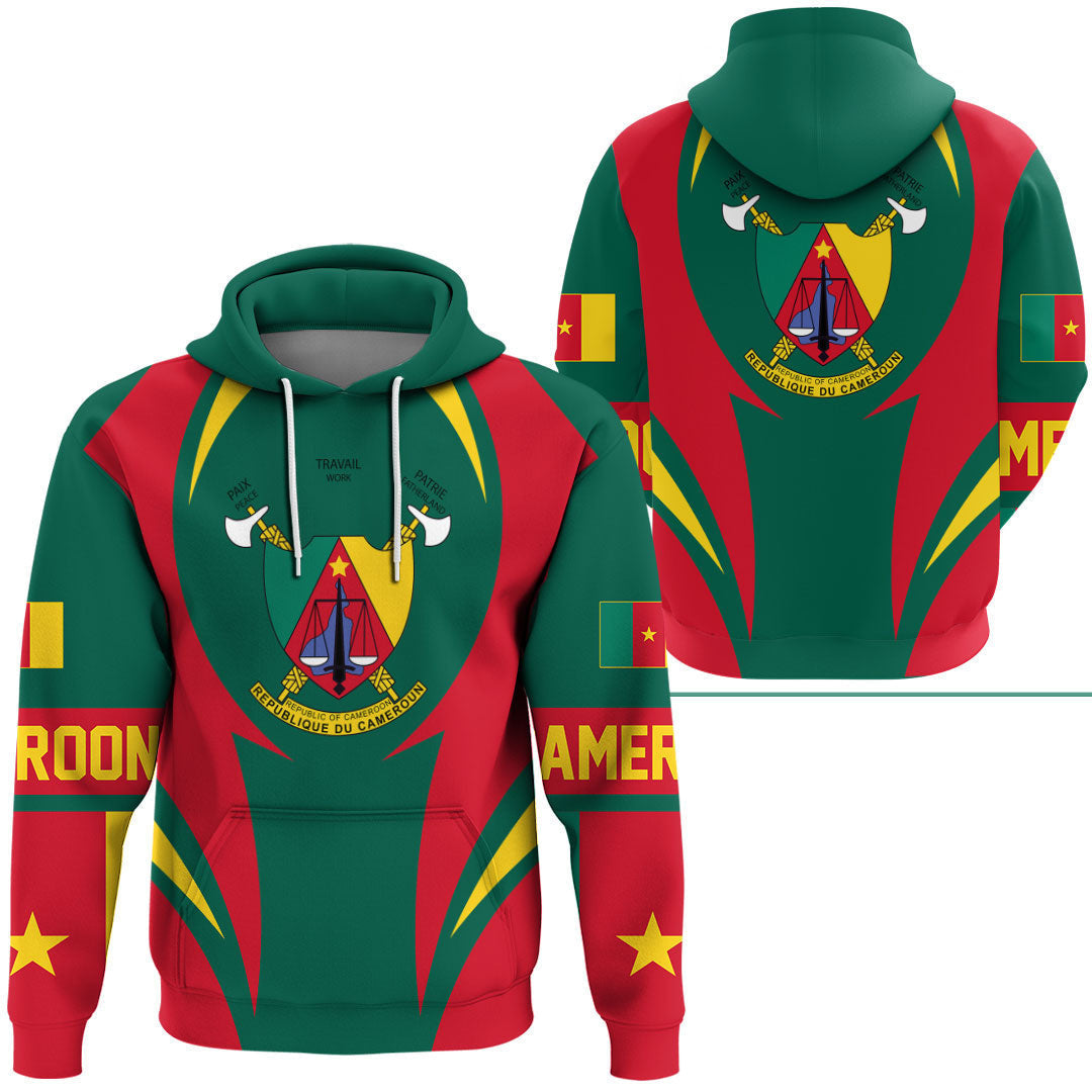 Cameroon Hoodie Action Flag RLT7