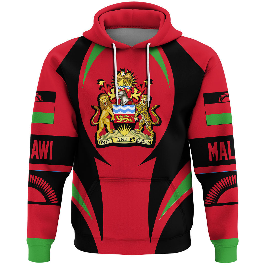 Malawi Hoodie Action Flag RLT7