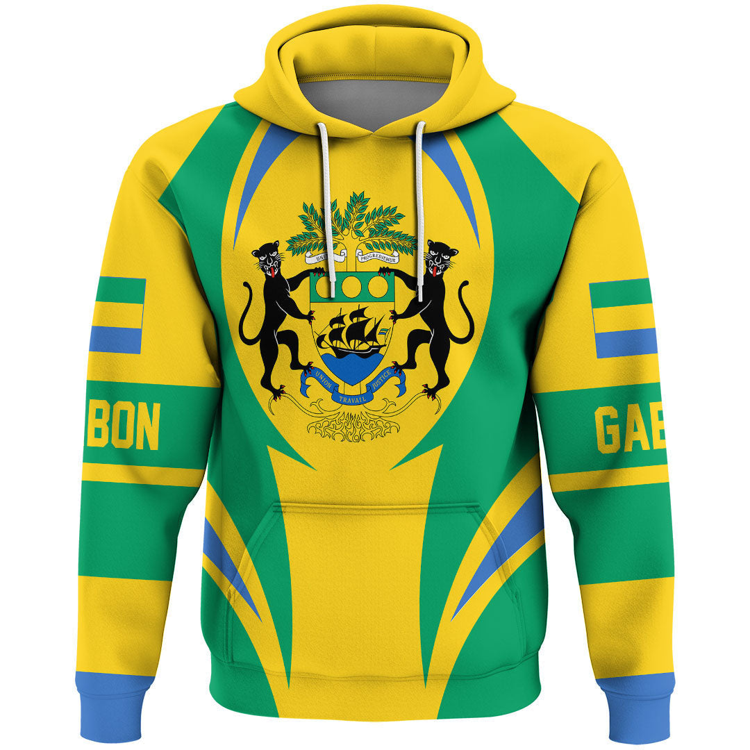 Gabon Hoodie Action Flag RLT7