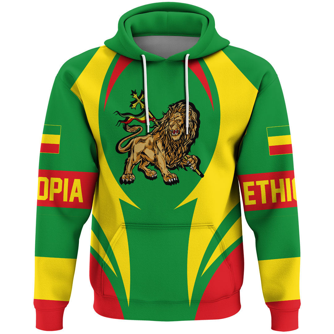 Ethiopia Hoodie Action Flag RLT7