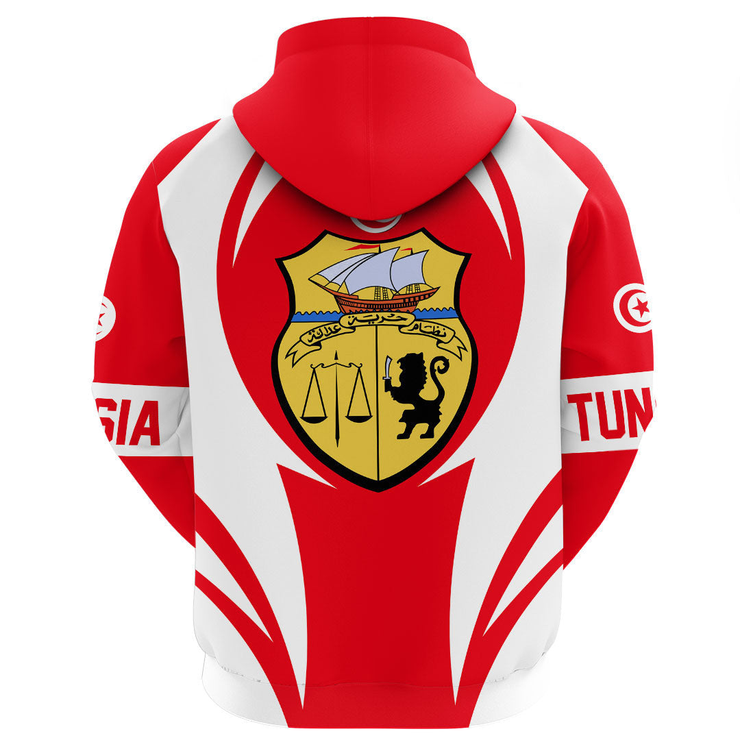 Tunisia Hoodie Action Flag RLT7